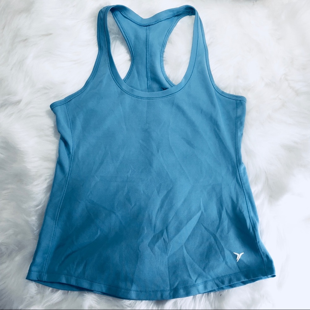 Light Blue Racerback Workout Tank - Picture 4 of 6